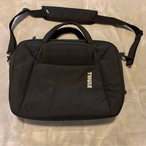 Thule Accent Laptop Bag | Black | 17” Laptop | Hard Shell Sunglasses Storage